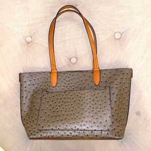 Faux Ostrich Embossed Tote